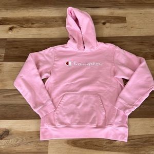 Pink champion hoodie size xl excellent condition